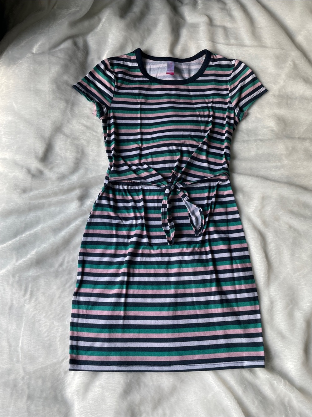 Striped Multicolor fitted Dress